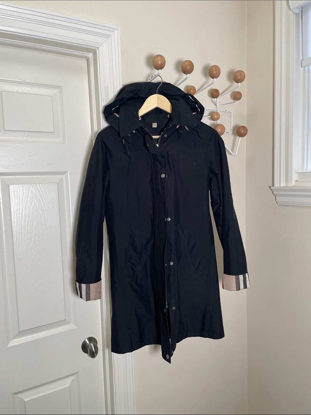 Burberry - Y2K Classic Hooded Jacket - Black / Cream - 2